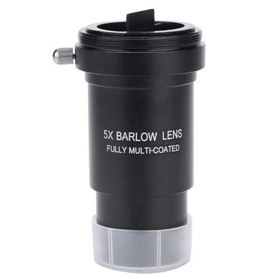 Barlow Lens,1.25" 5X Barlow Lens Multi Coated Optical Lens,M42 x 0.75mm Thread,Stable and