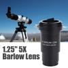 Barlow Lens,1.25" 5X Barlow Lens Multi Coated Optical Lens,M42 x 0.75mm Thread,Stable and view 2