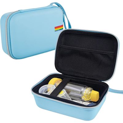 Leayjeen Portable Travel Case - Hard Shell Asthma Protective Inhaler Case