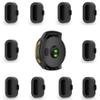 TOKERSE 10 Pack Dust Plug Compatible with Garmin Fenix 8 7 7S 7X 6 6S 6X Pro 5 5S 5X Plus/Vivoactive 3/4/Venu Sq/Forerunner 245/935 Silicone Charger Port Protector Anti Dust Plugs Caps Cover - Black view 1