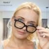 Eyekepper Design Reading Glasses for Women Blue Light Blocking Computer Readers with Spring Hinges - Black +1.25 view 4