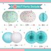YUNXUAN Donut Birthday Party Decorations, Donut Party Supplies Paper Lanterns Fan Honeycomb Ball Hanging Paper Lanterns for Baby Shower Kids Birthday Party Ice Cream Party Decorations view 2