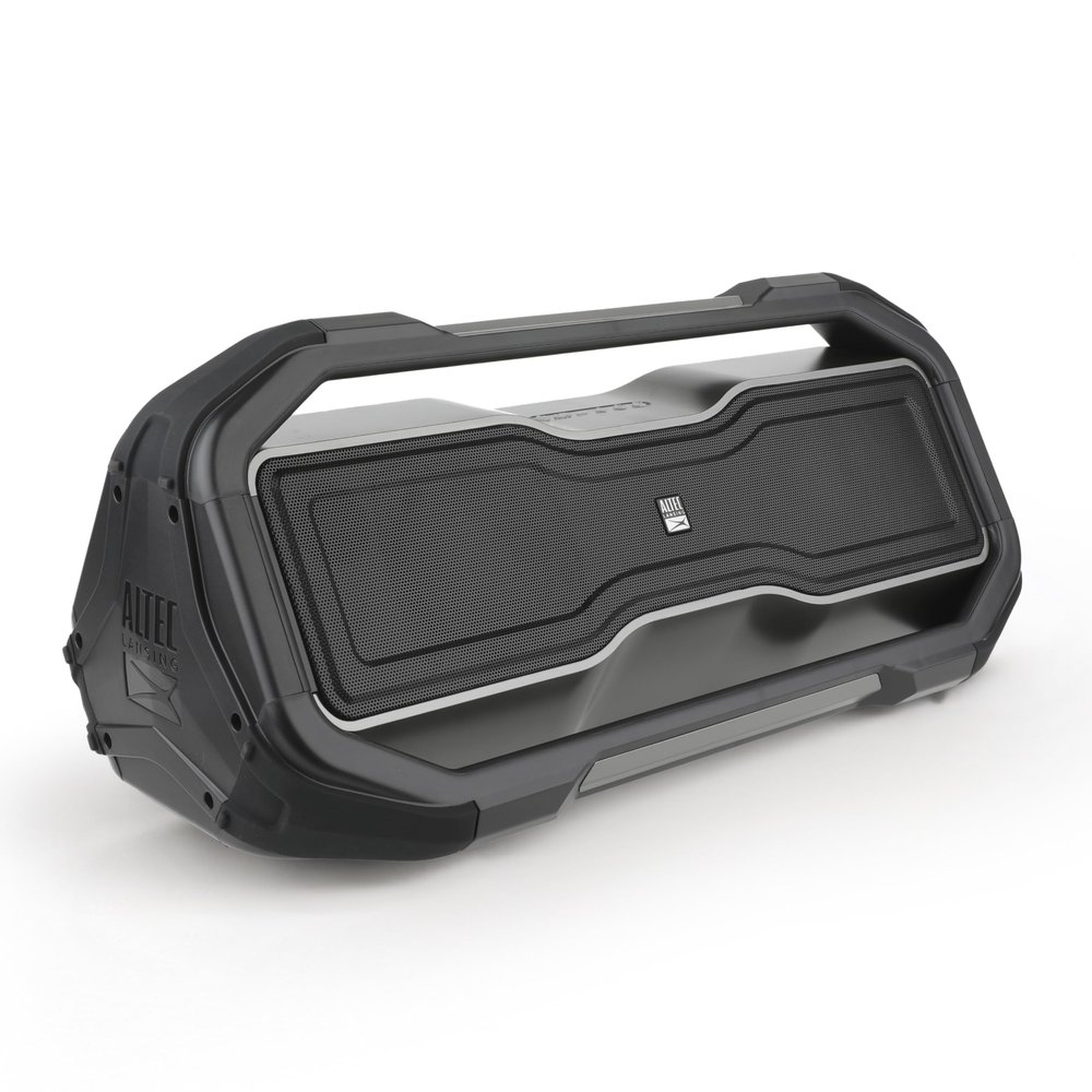 Altec Lansing - ROCKBOX Wireless Bluetooth Speaker, Portable Waterproof Speaker with 20 Hour Playtime and 5 Illuminating LED Light Modes, Floating Wireless for Indoors and Outdoors