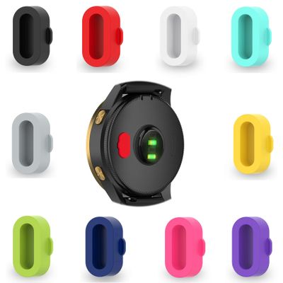 TOKERSE 10 Pack Dust Plug Compatible with Garmin Fenix 8 7 7S 7X 6 6S 6X Pro 5 5S 5X Plus/Vivoactive 3/4/Venu Sq/Forerunner 245/935 Silicone Charger Port Protector Anti Dust Plugs Cover - Multicolor