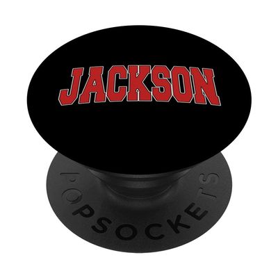 JACKSON GA GEORGIA Varsity Style USA Vintage Sports PopSockets PopGrip: Swappable Grip for Phones & Tablets