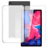 HHUAN Tablet Case + Screen Protector for Lenovo Tab P11 Pro TB-J706F 11.5 inches,Semi-Transparent Flexible Silicone Gel TPU Protective Shell Bumper Case Cover - Semi-Transparent view 1