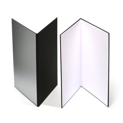 (2 PCS) Light Reflector 3 in 1 Photography Reflector Cardboard,A3 (17x12 Inch) Size Folding Light Diffuser Board for Still Life, Product and Food Photo Shooting - Black, Silver and White, 2 Pack