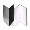 (2 PCS) Light Reflector 3 in 1 Photography Reflector Cardboard,A3 (17x12 Inch) Size Folding Light Diffuser Board for Still Life, Product and Food Photo Shooting - Black, Silver and White, 2 Pack view 1