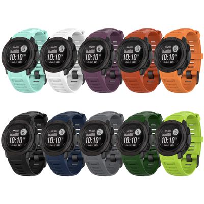 Band for Garmin Instinct 2/2 Solar, Soft Silicone Replacement Watch Band Strap for Garmin Instinct Tide/Tactical/Solar/Esports (No Tracker)
