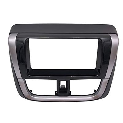Asvegen Car Stereo Frame, Car Radio Fascia Frame for Toyota Vios 2016-2018 DVD GPS Navi Player Panel Dash Kit Installation Trim Bezel