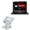 BoxWave Stand and Mount Compatible with Acer Predator 17 - Executive VersaView Laptop Stand, Ergonomic Adjustable Viewing Angle Metallic Riser - Metallic Silver view 1