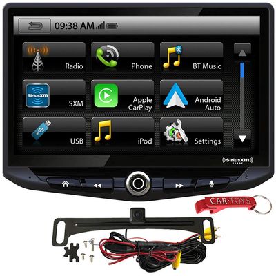 STINGER Stinger HEIGH10 10 inch Multimedia Navigation Car Stereo Safe Driver's Bundle w/ Backup Camera. Capacitive HD Display,Apple CarPlay,Android Auto,SiriusXM Ready,Bluetooth,HDMI,Single/Double DIN