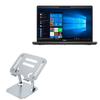 BoxWave Stand and Mount Compatible with Dell Latitude 5400 (14 in) - Executive VersaView Laptop Stand, Ergonomic Adjustable Viewing Angle Metallic Riser - Metallic Silver view 1