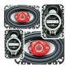 4X Soundxtreme ST-460 4x6-Inch 3-Way 440 Watts Peak Power Handling Coaxial Car Audio Speakers CEA Rated with Frequency Response: 60-20,000 Hz / 4 Ohms Impedance