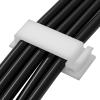 Cable Clips with Strong Self-Adhesive, XIAOXI Multipurpose Wire Clamps for Cable Management and Cable Runs, TV PC Wire Holder Sticky Tidy - White (20pcs) view 1