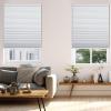 Changshade Blackout Cordless Cellular Shades for Windows,Honeycomb Blinds with Thermal Insulation,UV Protection,Child Safe,Privacy Light Control,Easy to Install,30" w x 72" h,White view 2