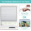 Changshade Blackout Cordless Cellular Shades for Windows,Honeycomb Blinds with Thermal Insulation,UV Protection,Child Safe,Privacy Light Control,Easy to Install,30" w x 72" h,White view 3