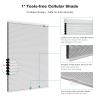 Changshade Blackout Cordless Cellular Shades for Windows,Honeycomb Blinds with Thermal Insulation,UV Protection,Child Safe,Privacy Light Control,Easy to Install,30" w x 72" h,White view 4