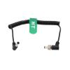 HangTon Power Cable for SmallHD Atomos Ninja V Monitor Hollyland Mars 400s Cosmo Blackmagic Video Assist Studio 4k PRO Aputrue 60d 60X Video Devices PIX-E, Right Angle DC 2.5mm to Locking DC 2.5mm view 1