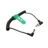 HangTon Power Cable for SmallHD Atomos Ninja V Monitor Hollyland Mars 400s Cosmo Blackmagic Video Assist Studio 4k PRO Aputrue 60d 60X Video Devices PIX-E, Right Angle DC 2.5mm to Locking DC 2.5mm view 2