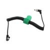 HangTon Power Cable for SmallHD Atomos Ninja V Monitor Hollyland Mars 400s Cosmo Blackmagic Video Assist Studio 4k PRO Aputrue 60d 60X Video Devices PIX-E, Right Angle DC 2.5mm to Locking DC 2.5mm view 3