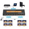 NOWBOTUCH 1x8 HDMI Splitter 8 Port 1 in 8 out HDMI Switch 1 Port to 8 HDMI Display Duplicate/Mirror Powered Splitter Ver 1.4 Certified for Full HD 1080P High Resolution 3D Support view 2