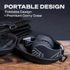 PowerLocus Wireless Bluetooth Over-Ear Stereo Foldable Headphones, Wired Headsets Rechargeable with Built-in Microphone for iPhone, Samsung, LG, iPad (Black/Silver) view 3