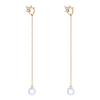 AoedeJ Anti-Lost Holder Earrings for Bluetooth Earphones 14K Gold Plated Dangle Earring Wireless Earphone Holder Strap Compatible with Bluetooth Earphones(Ear Cuff-2) view 1