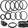 10 Pieces Metal Step-Down Adapter Rings Kit Lens Filter Stepping Adapter Rings Set for DSLR Camera view 1
