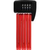 ABUS Bordo Lite 6055C Folding Lock - with Combination Code - Extra-Light Combination Lock Made of Special Steel - ABUS Security Level 7-60 cm - red view 1