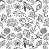 Ceramic Decals - Ocean Mix Creature (Black, 19 x 13 Inch) view 1