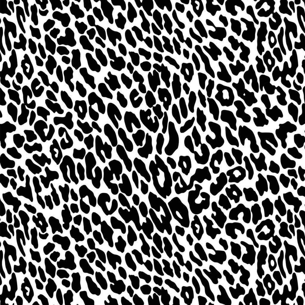 Ceramic Decals - Leopard Print (Black, 19 x 13 Inch)