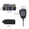AnyTone Mini Size Dual Band Transceiver Mobile Radio VHF/UHF Two Way Radio AT-779UV for Car Vehicle Black view 3