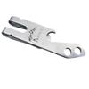 Stainless Steel Bottle Opener Keychain Pry Tool Money Clip for Camping view 3