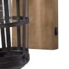 Deco 79 Metal Solid Wall Sconce, 6" x 11" x 15", Black view 4