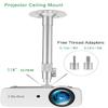 2-Be-Best Upgraded Projector Mount,14-24in / 37-62cm Projector Ceiling Mount Extendable Ceiling Projectors Mounts Adjustable Angle 360 Rotation Drop Ceiling Projectors Mounts Silver view 2