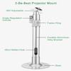 2-Be-Best Upgraded Projector Mount,14-24in / 37-62cm Projector Ceiling Mount Extendable Ceiling Projectors Mounts Adjustable Angle 360 Rotation Drop Ceiling Projectors Mounts Silver view 4