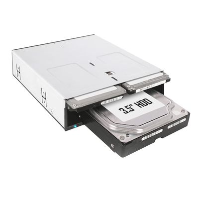 ICY DOCK 3 Bay 2 x 2.5 & 1 x 3.5 SATA HDD/SSD Hot Swap Backplane Docking Enclosure for 5.25 Bay | flexiDOCK MB095SP-B