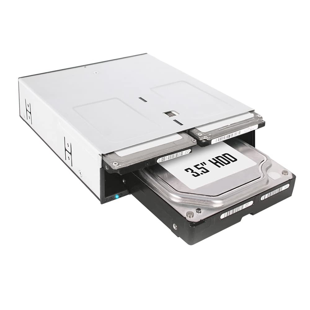 ICY DOCK 3 Bay 2 x 2.5 & 1 x 3.5 SATA HDD/SSD Hot Swap Backplane Docking Enclosure for 5.25 Bay | flexiDOCK MB095SP-B