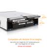 ICY DOCK 3 Bay 2 x 2.5 & 1 x 3.5 SATA HDD/SSD Hot Swap Backplane Docking Enclosure for 5.25 Bay | flexiDOCK MB095SP-B view 3