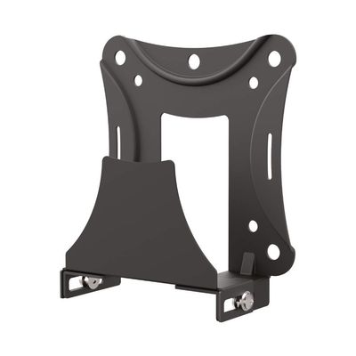 Barkan Universal and Adjustable Streaming Device Mount, Wall or TV Connection, Safety Strap Included, Very Easy Assembly, 5 Year Warranty, Compatible - Apple TV, Roku, Amazon Fire TV, Cable Box, black