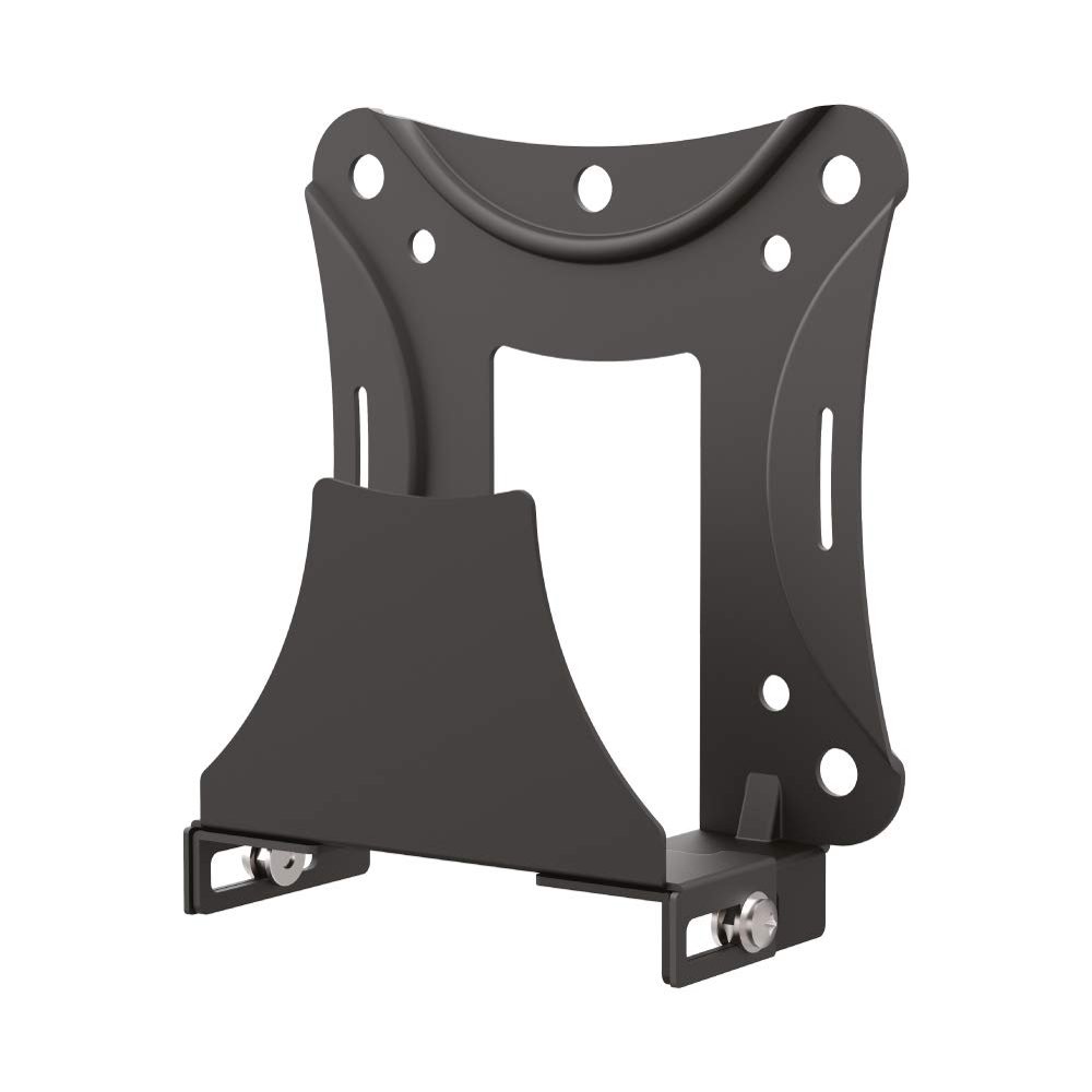Barkan Universal and Adjustable Streaming Device Mount, Wall or TV Connection, Safety Strap Included, Very Easy Assembly, 5 Year Warranty, Compatible - Apple TV, Roku, Amazon Fire TV, Cable Box, black