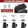 2-Be-Best Upgraded Projector Mount, Extending Projector Ceiling Mount Projectors Wall Mount with Extendable Length 14-24 in / 37-62 cm Adjustable 360 Angle Rotatable Projectors Mounts Black view 3