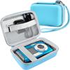 Leayjeen underwater camera case Compatible with YISENCE/HICSHON Waterproof Digital Camera Underwater Camera Full HD 2.7K 48 MP Video Recorder and More Accessories-Blue(Case Only) view 1