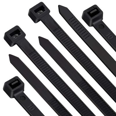 100pcs Heavy Duty Cable Zip Ties 16 inch, Premium Strong Large Zip Ties, Self-Locking Nylon Tie Wraps for Indoor and Outdoor, Black