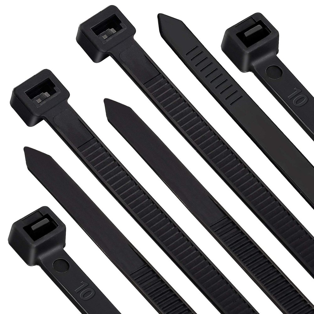 100pcs Heavy Duty Cable Zip Ties 16 inch, Premium Strong Large Zip Ties, Self-Locking Nylon Tie Wraps for Indoor and Outdoor, Black