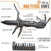 Gifts for Men Him Dad, Pocket Multitool Knife, Christmas Stocking Stuffers for Men, Anniversary Birthday Gifts for Husband, Boyfriend, Guy, Groomsmen, Fathers Day, Gadget for Hiking, Camping, Outdoor view 2