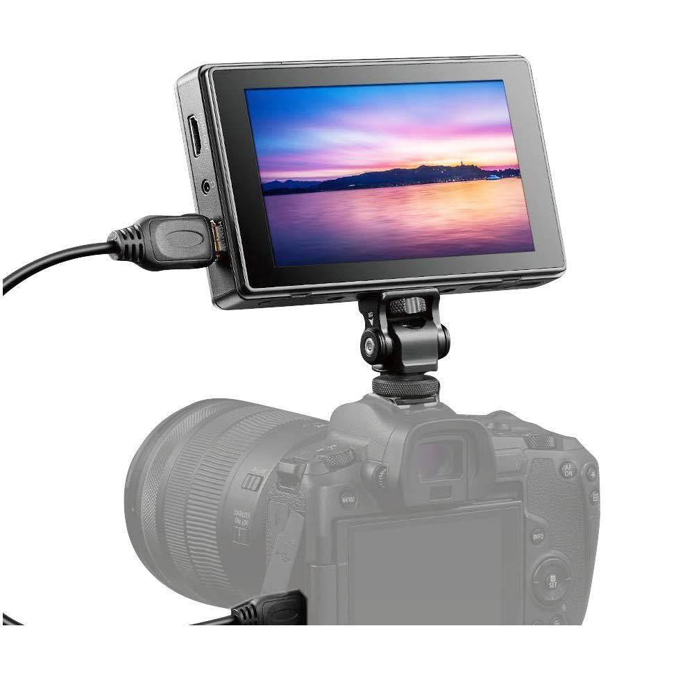 Godox GM55 5.5 Inch On-Camera Monitor,IPS 4K HDMI Output Field Video Monitors Touch Screen 1920x1080 3D LUT for DSLR ILDC Cameras Monitor