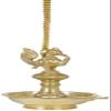 Roof Hanging Annam Lamp (Peacock Lamp) - Brass Statue from South India view 1