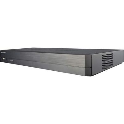 Hanwha Techwin XRN-410S-2TB 4-Ch 8MP 4K UHD Resolution NVR Plug-and-Play, 4-Channel Input, PoE/PoE+, H.264/H.265/MJPEG, 50 Mbps Bandwidth, 54 Volt DC, 1.67 Ampere, 13 Watt with 2TB HDD Included